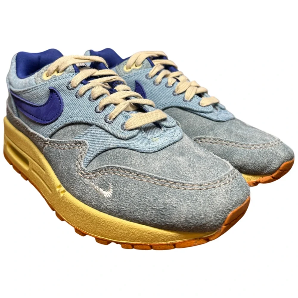 NIKE Air Max 1 Premium Men's Size 5 /Women's 6.5 Dirty Denim Sneakers DV3050-300